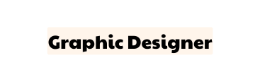 Graphic Designer